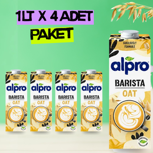 Alpro Barista Yulaf Sütü 1 lt x 4 Adet