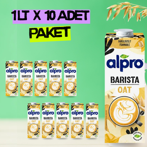 Alpro Barista Yulaf Sütü 1 lt x 10 Adet
