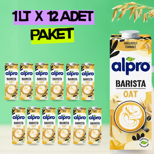 Alpro Barista Yulaf Sütü 1 lt x 12 Adet