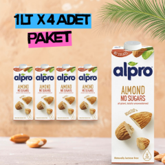 Alpro Şekersiz Badem Sütü 1 lt x 4 Adet