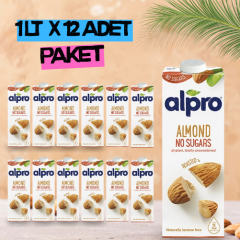 Alpro Şekersiz Badem Sütü 1 lt x 12 Adet