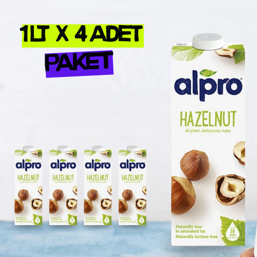Alpro  Fındık Sütü 1 lt x 4 Adet