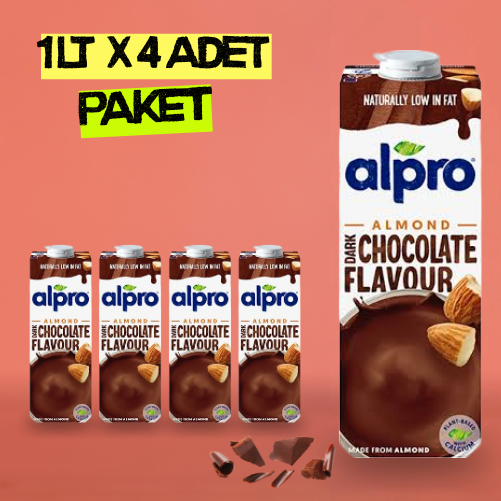 Bitter Çikolata & Badem x 4 Adet