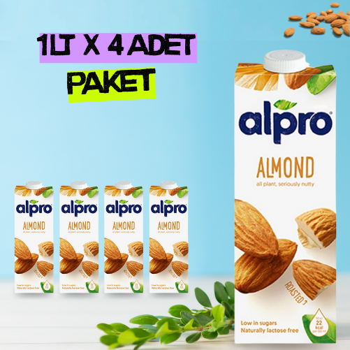 Alpro Orijinal Badem Sütü 1 lt x 4 Adet