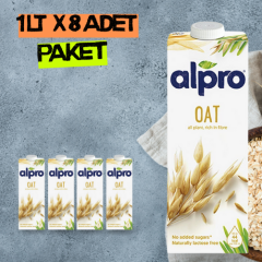 1 lt x 4 Adet Alpro Yulaf Sütü