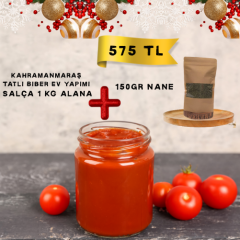 Kahramanmaraş  Tatlı Biber Ev Yapımı ,150gr nane