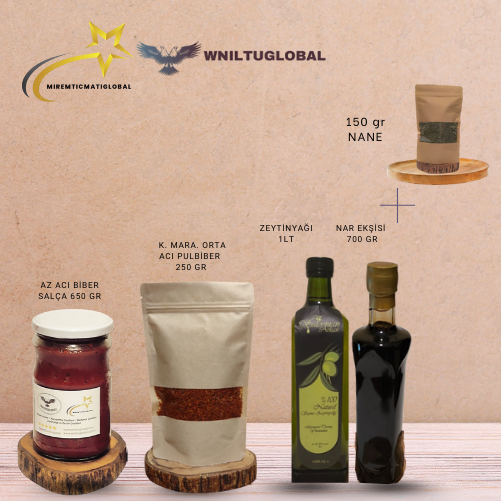 1 lt Zeytinyağı, 700 gr Narekşisi, 500 gr Domates Salçası, 500 gr Az Acı Biber Salçası