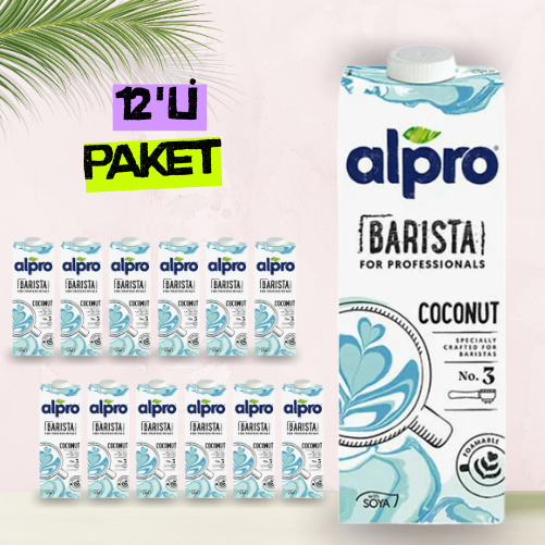Alpro Barista Hindistan Cevizi Sütü 1 lt x 12 Adet