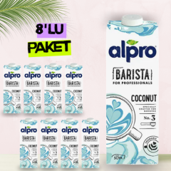 Alpro Barista Hindistan Cevizi Sütü 1 lt x 8 Adet