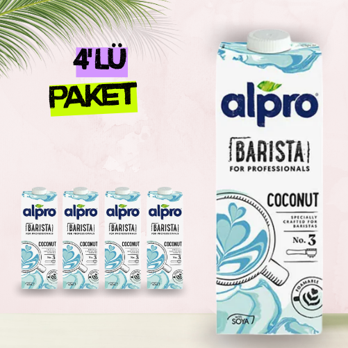 Alpro Barista Hindistan Cevizi Sütü 1 lt x 4 Adet