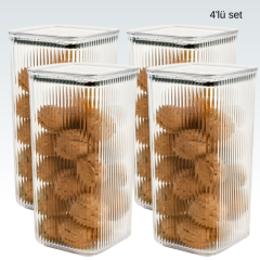 1750 ml Line Saklama Kabı 4'lü Takım