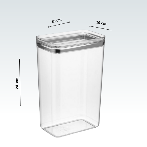 3100 ml Chef Food Box Dikdörtgen 4'lü Takım