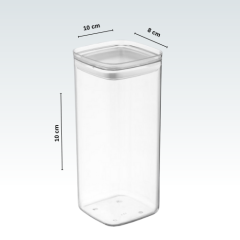 2100 ml Chef Food Box Kare 4'lü Takım