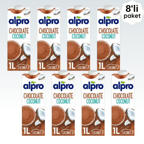 Alpro Çikolata Hindistan Cevizi Sütü 1 lt x 8 Adet