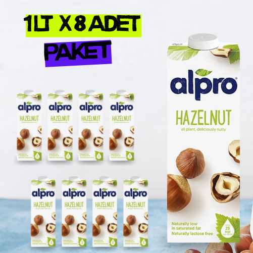 Alpro  Fındık Sütü 1 lt x 8 Adet
