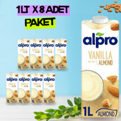 Alpro Vanilya Badem Sütü 1 lt x 8 Adet