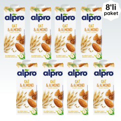 Alpro Yulaf & Badem Sütü 1 lt  x 8 Adet