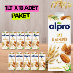 Alpro Yulaf & Badem Sütü 1 lt  x 10 Adet