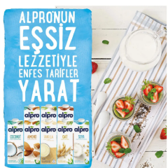 Alpro Yulaf & Badem Sütü 1 lt  x 12 Adet