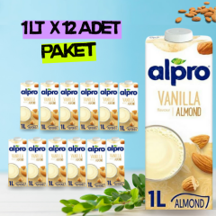 Alpro Vanilya Badem Sütü 1 lt x 12 Adet
