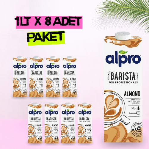 Alpro Barista Badem Sütü 1 lt x 8 Adet